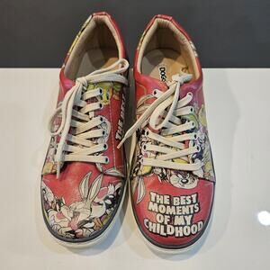 Dogo Sneakers Looney Tunes The Best Moments Of My Childhood Womens Size 39 Red